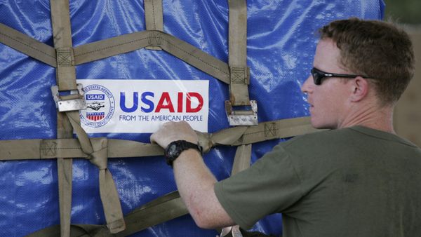 Логотип USAID, фото из архива - Sputnik Азербайджан