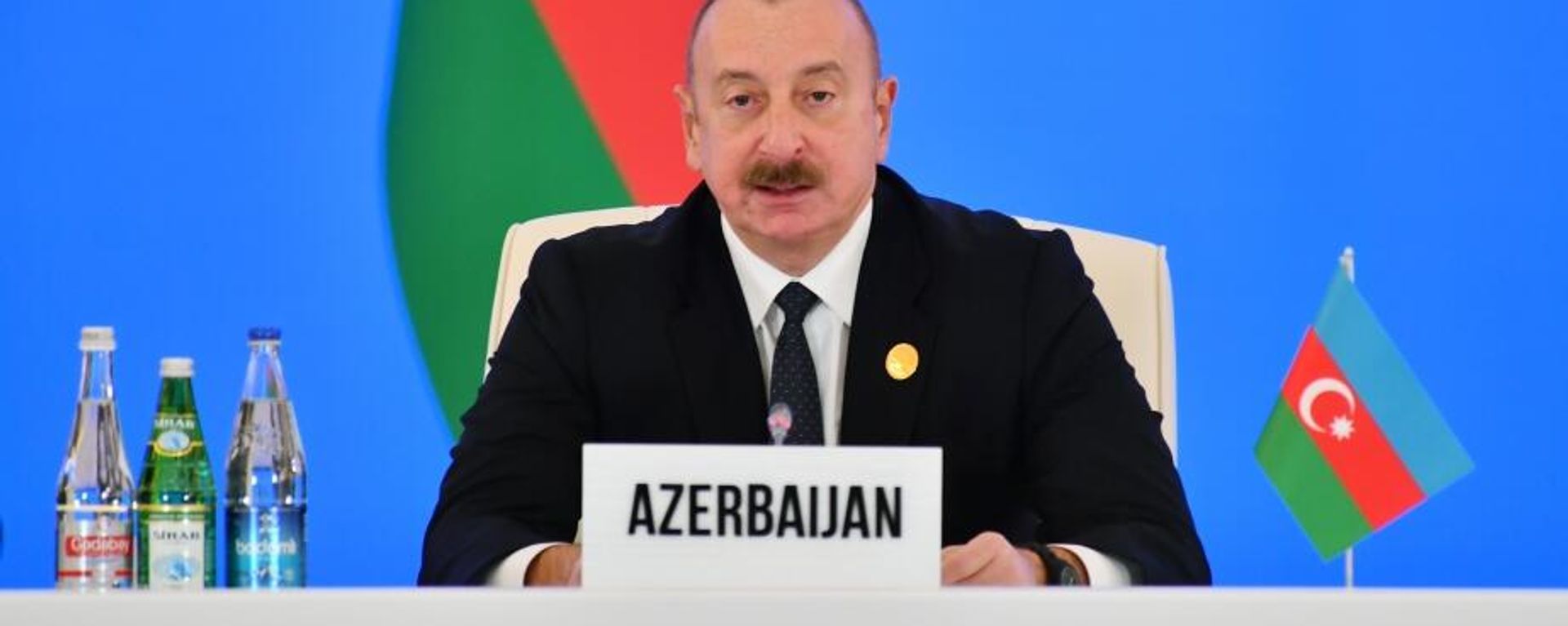  Azərbaycan Prezidenti İlham Əliyev BMT-nin Mərkəzi Asiya Ölkələrinin İqtisadiyyatları üçün Xüsusi Proqramının (SPECA) Zirvə görüşündə - Sputnik Азербайджан, 1920, 24.11.2023