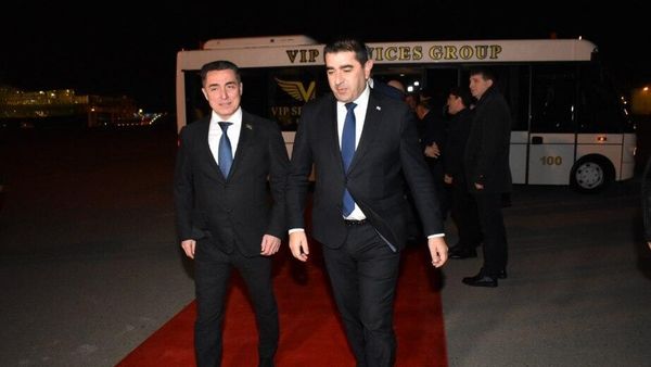Gürcüstan Parlamentinin sədri Azərbaycana rəsmi səfərə gəlib - Sputnik Азербайджан