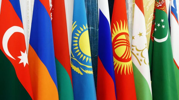 Флаги стран СНГ, фото из архива - Sputnik Азербайджан