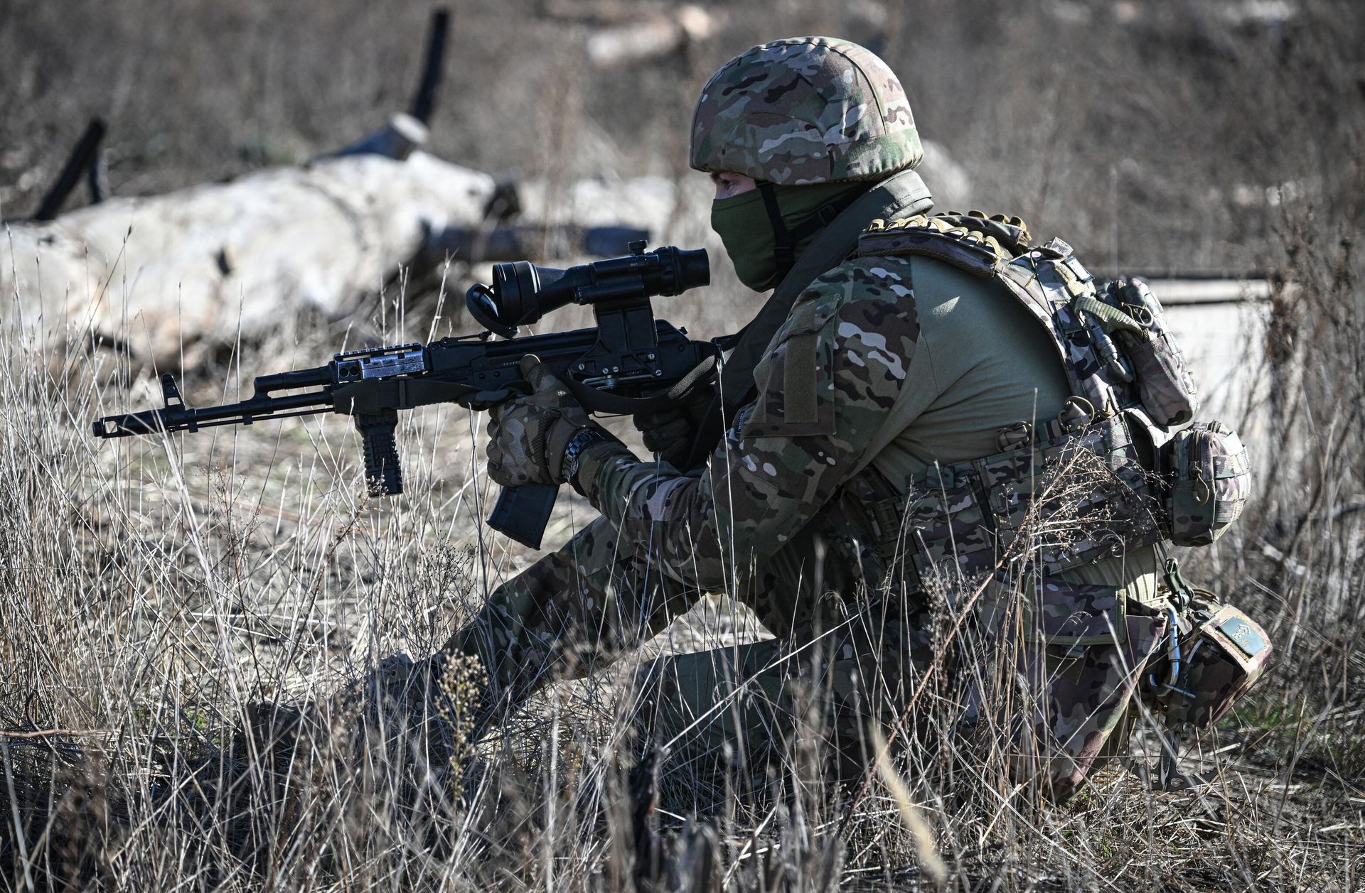 Экс-боец ЧВК Вагнер, перешедший в артиллерийскую группу спецназа Ахмат - Sputnik Азербайджан, 1920, 17.04.2024