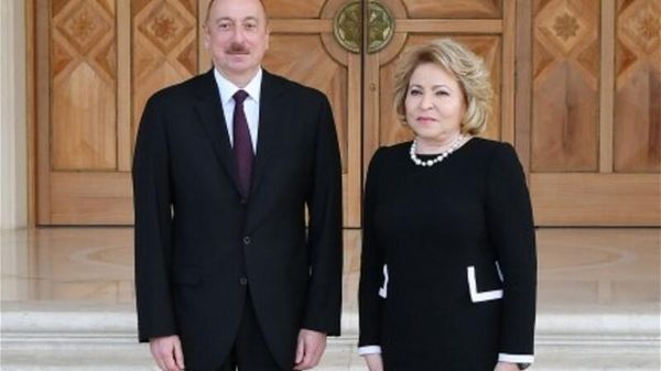 Валентина Матвиенко и Ильхам Алиев - Sputnik Азербайджан