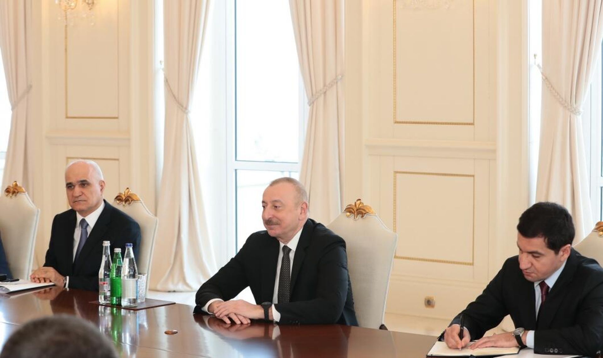 Встреча Президента Азербайджана Ильхама Алиева с председателем Правительства России - Sputnik Азербайджан, 1920, 06.03.2024