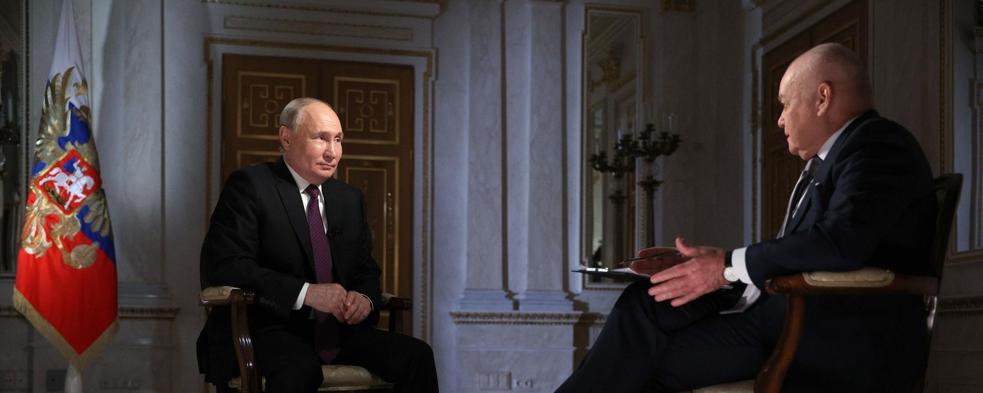 Интервью Владимира Путина гендиректору России сегодня Дмитрию Киселеву - Sputnik Азербайджан, 1920, 13.03.2024