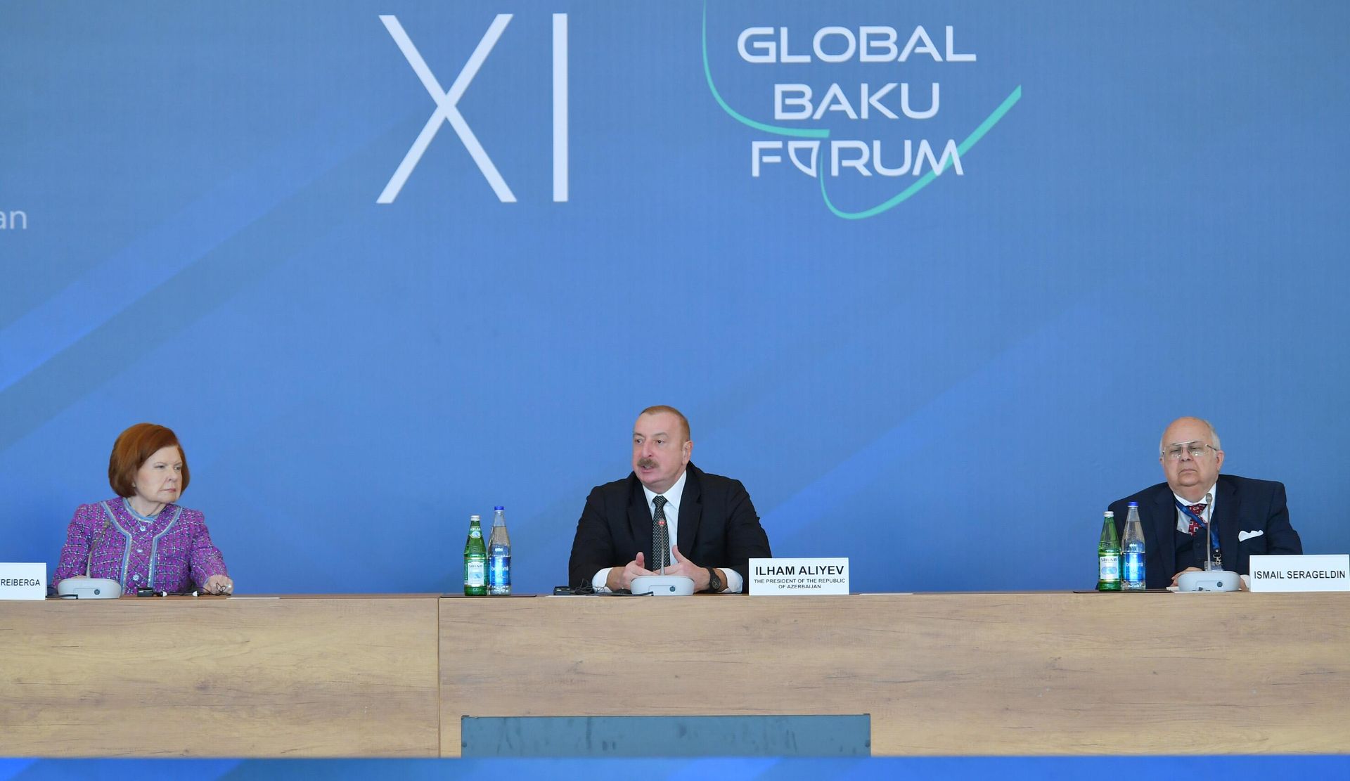 Prezident İlham Əliyev Bakıda “Parçalanmış dünyanın bərpası” mövzusunda XI Qlobal Bakı Forumunda iştirak edir - Sputnik Азербайджан, 1920, 14.03.2024