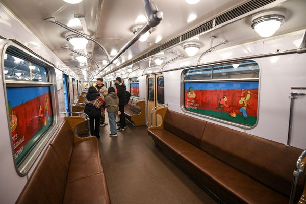 Ретро-вагоны в бакинском метро. - Sputnik Азербайджан