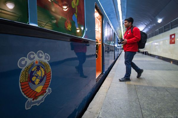Ретро-вагоны в бакинском метро. - Sputnik Азербайджан