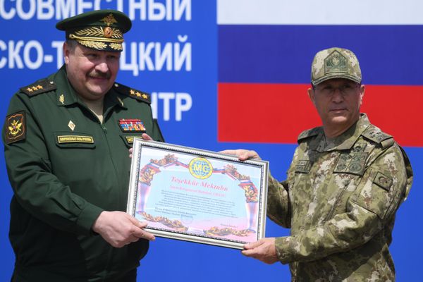 Церемония закрытия Совместного турецко-российского мониторингового центра. - Sputnik Азербайджан