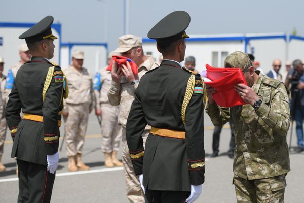 Церемония закрытия Церемония закрытия Совместного турецко-российского мониторингового центра. - Sputnik Азербайджан