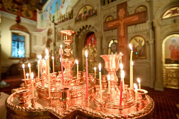 Пасхальное богослужение в Кафедральном соборе св. Жен-Мироносиц в Баку - Sputnik Азербайджан