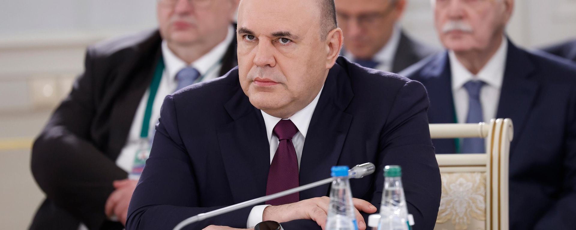 Председатель правительства РФ Михаил Мишустин на заседании Евразийского межправительственного совета в расширенном составе в Несвиже - Sputnik Азербайджан, 1920, 04.06.2024