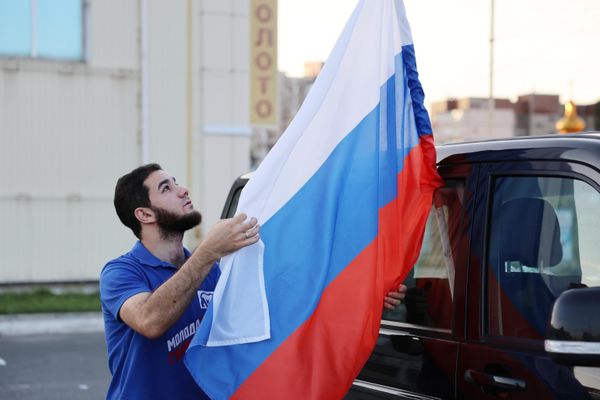 Празднование Дня России в Донецке - Sputnik Азербайджан