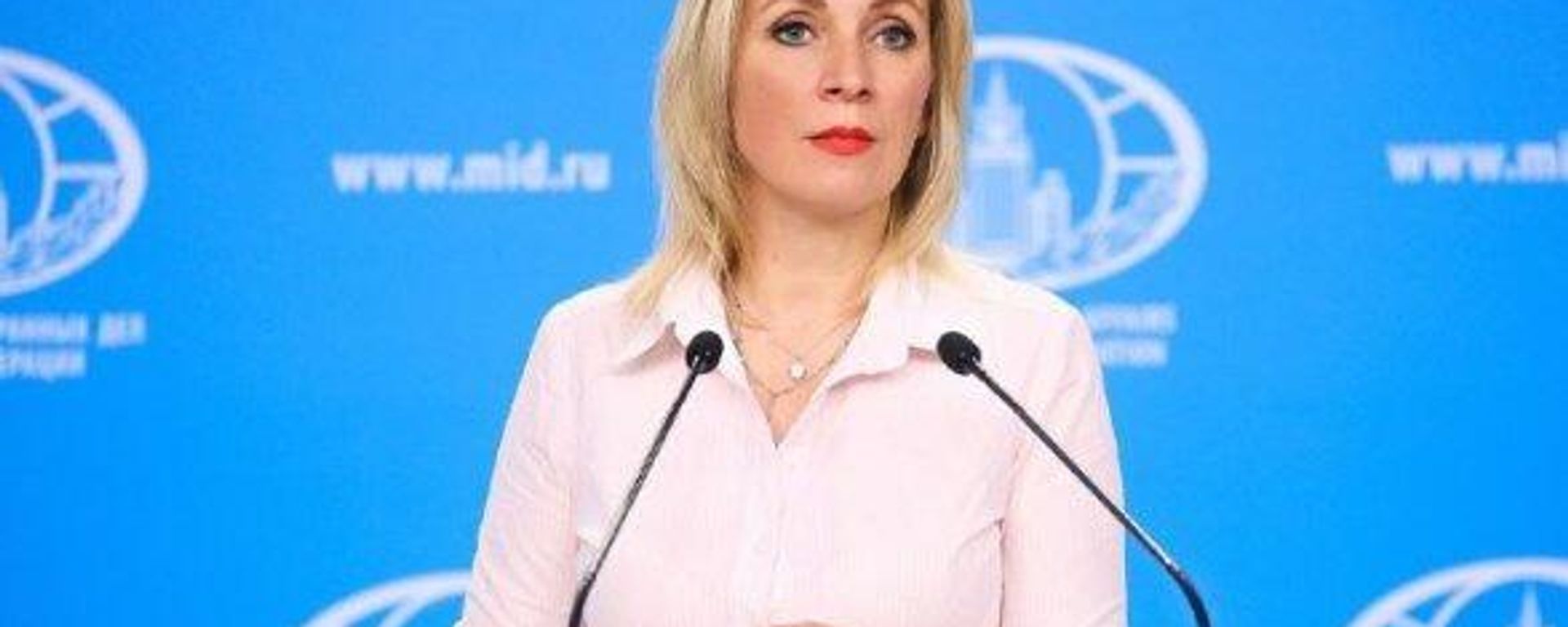 Rusiya Xarici İşlər Nazirliyinin sözçüsü Mariya Zaxarova, arxiv - Sputnik Азербайджан, 1920, 27.08.2026