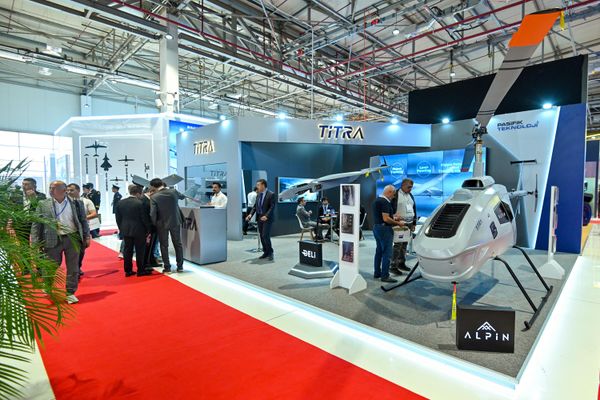 Стенд турецкой компании "Титра" на международной оборонной выставке ADEX 2024 в Баку. - Sputnik Азербайджан