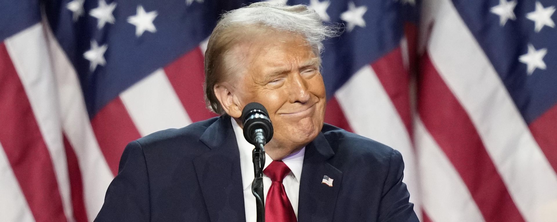 Выступление кандидата в президенты от Республиканской партии  Дональда Трампа - Sputnik Азербайджан, 1920, 16.11.2024