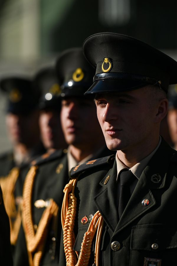 Шествие военного оркестра по случаю Дня Победы в Баку. - Sputnik Азербайджан