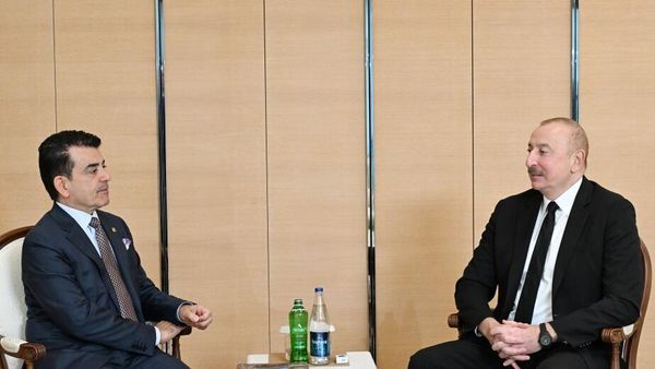 Президент Азербайджанской Республики Ильхам Алиев встретился с генеральным директором ИСЕСКО Салимом бин Мухаммадом аль-Маликом - Sputnik Азербайджан