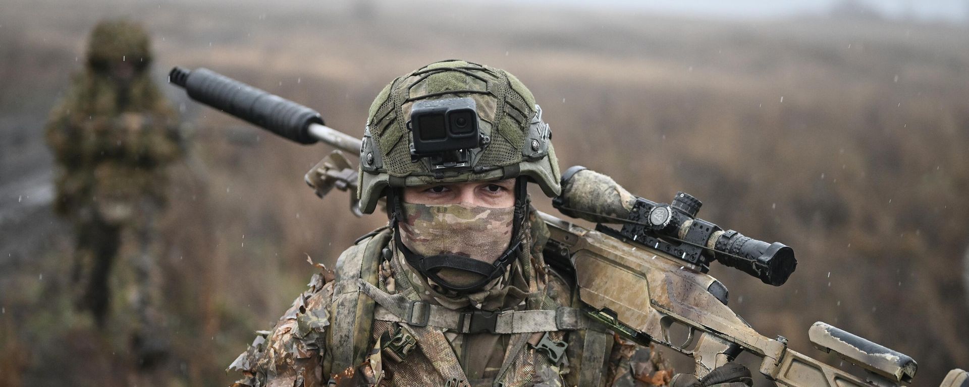 Снайперы соединения спецназначения группировки Центр   - Sputnik Азербайджан, 1920, 20.01.2025