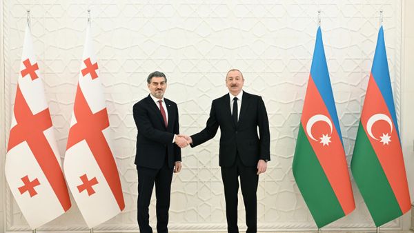 Состоялась встреча Президента Азербайджана Ильхама Алиева c Президентом Грузии Михеилом Кавелашвили  - Sputnik Азербайджан