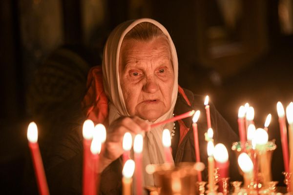 Пасхальное богослужение в Кафедральном соборе св. Жен-Мироносиц в Баку - Sputnik Азербайджан
