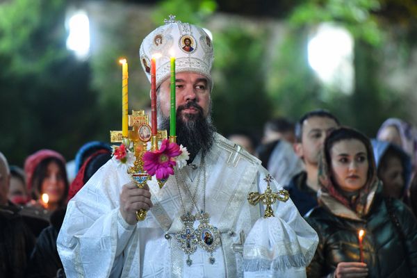 Пасхальное богослужение в Кафедральном соборе св. Жен-Мироносиц в Баку - Sputnik Азербайджан