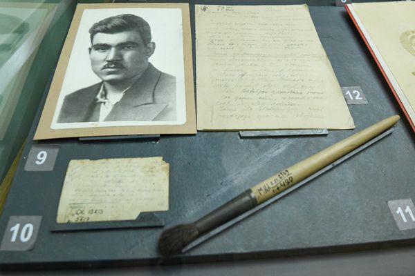Экспозиция национального музея истории Азербайджана, посвященная героям Великой Отечественной войны. - Sputnik Азербайджан