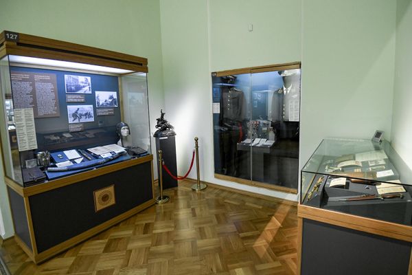 Экспозиция национального музея истории Азербайджана, посвященная героям Великой Отечественной войны. - Sputnik Азербайджан