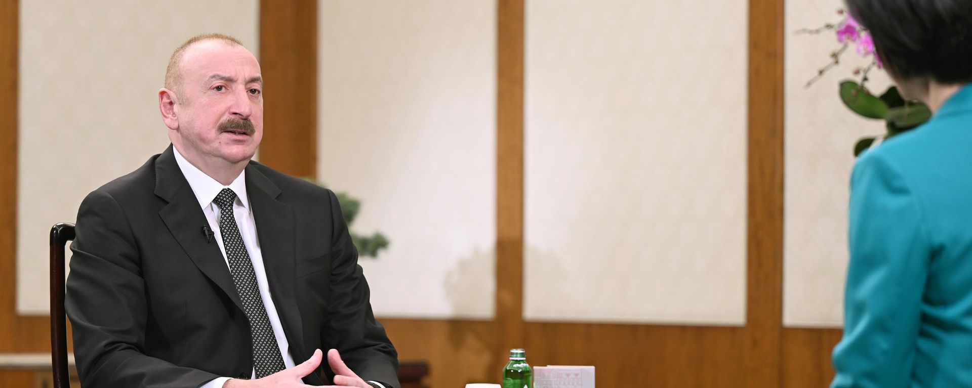 Президент Ильхам Алиев дал интервью китайскому телеканалу CGTN - Sputnik Азербайджан, 1920, 26.04.2025