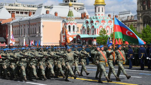 Вооруженные силы Азербайджана на параде на Красной площади - Sputnik Азербайджан