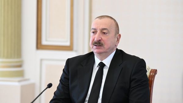 Президент Ильхам Алиев принял делегацию участников второй встречи министров внутренних дел ОТГ - Sputnik Азербайджан