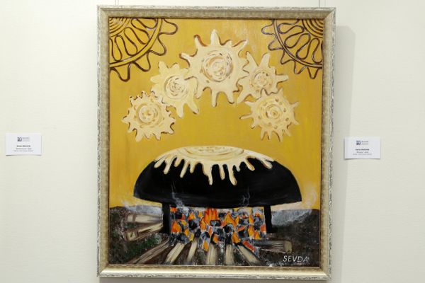Выставка Палитра национальной кухни молодых художников Галереи искусств KamART в Zaman Art Gallery  - Sputnik Азербайджан