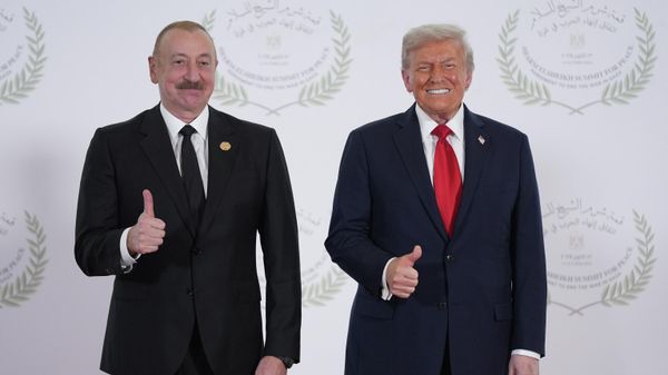 Ильхам Алиев и Дональд Трамп - Sputnik Азербайджан