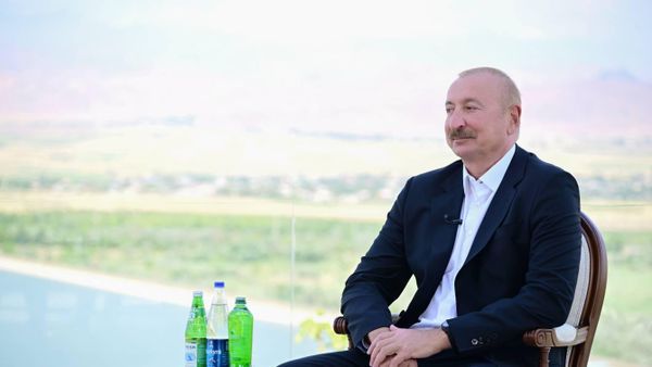 Президент Азербайджана Ильхам Алиев в Нахичеване - Sputnik Азербайджан