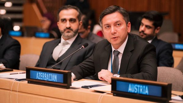 Заместитель министра иностранных дел страны Ялчын Рафиев на полях 81-й сессии Генеральной Ассамблеи ООН - Sputnik Азербайджан