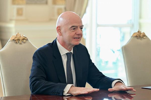 Президент Азербайджана Ильхам Алиев принял принял президента ФИФА Джанни Инфантино - Sputnik Азербайджан