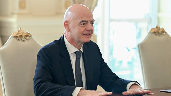 Президент Азербайджана Ильхам Алиев принял принял президента ФИФА Джанни Инфантино - Sputnik Азербайджан