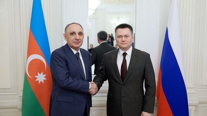 Председатель Верховного суда РФ Игорь Краснов и генпрокурор Азербайджана Кямран Алиев. 