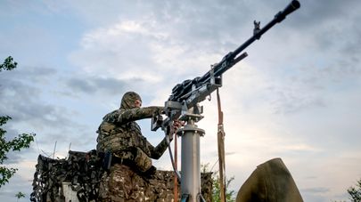 Боевая работа мобильной огневой группы отряда "Русь"