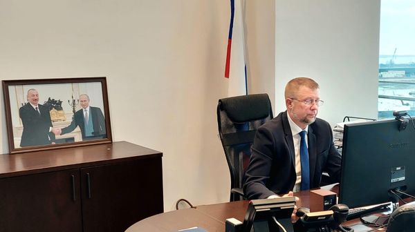 видеоконференция Торгового представительства Российской Федерации в Азербайджанской Республике с АНО «Центр поддержки экспорта Калужской области». - Sputnik Азербайджан
