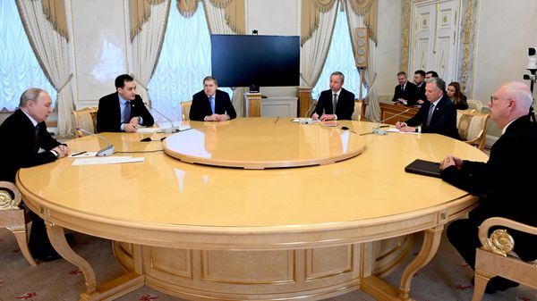 Встреча президента Владимира Путина и спецпосланника Стивена Уиткоффа - Sputnik Азербайджан