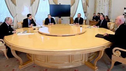 Встреча президента Владимира Путина и спецпосланника Стивена Уиткоффа