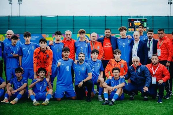 Сборная Азербайджана по футболу в Баку на чемпионате мира FIFA U-15. - Sputnik Азербайджан