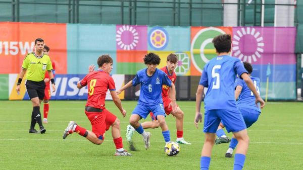 Сборная Азербайджана по футболу в Баку на чемпионатке мира FIFA U-15. - Sputnik Азербайджан