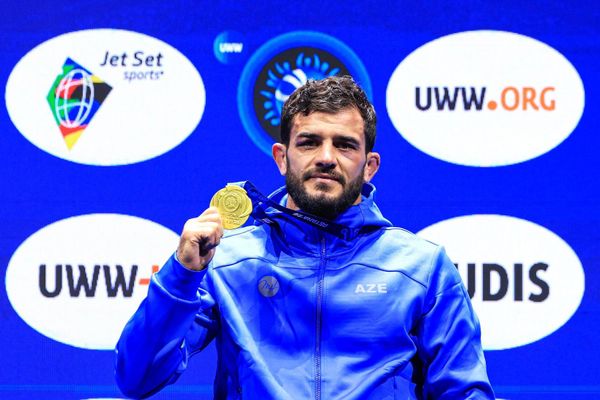 Азербайджанский борец Санан Сулейманов стал чемпионом мира по греко-римской борьбе  - Sputnik Азербайджан