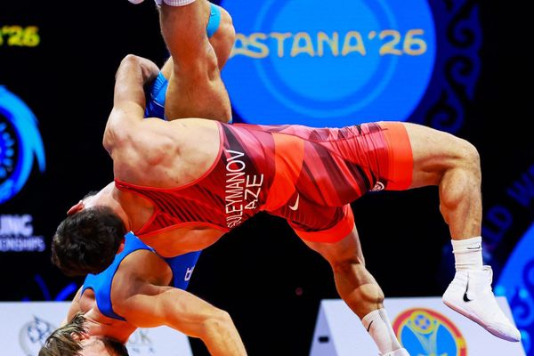 Азербайджанский борец Санан Сулейманов стал чемпионом мира по греко-римской борьбе  - Sputnik Азербайджан