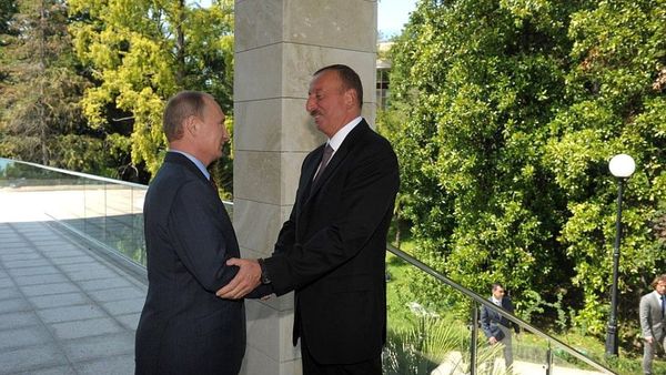 Ильхам Алиев - Владимир Путин - Sputnik Азербайджан