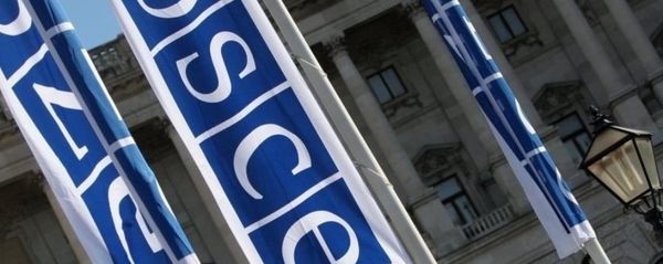 Флаги с логотипом ОБСЕ в Вене - Sputnik Азербайджан