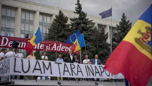 Акции протеста в Кишиневе - Sputnik Азербайджан