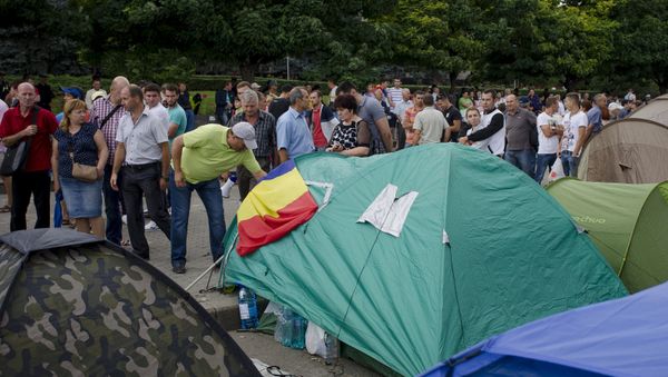 Акции протеста в Кишиневе - Sputnik Азербайджан