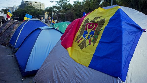 Акции протеста в Кишиневе - Sputnik Азербайджан